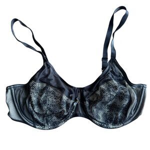Chantelle Black Lace Underwire Bra 34DDD